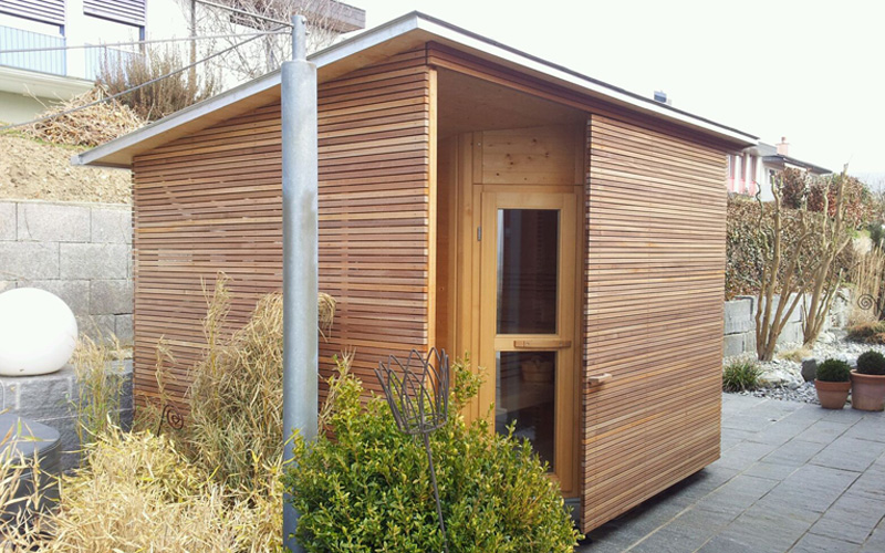 Aussensauna Saunavergnügen im Garten indviduell, auf Mass