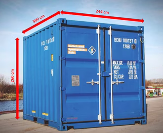 Grösse Containersauna